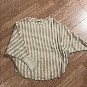 Kerisma Beige and Cream Striped Sweater